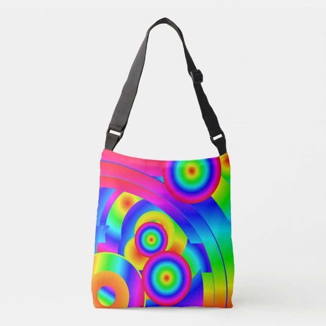 Abstract Comet  Crossbody Bag (Front)