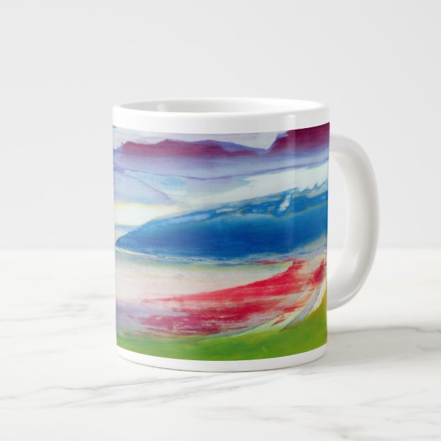 Abstract Composition Giant Coffee Mug (Front Right)