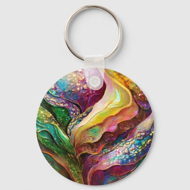 ABSTRACT COMPOSITION  KEYCHAIN (Front)