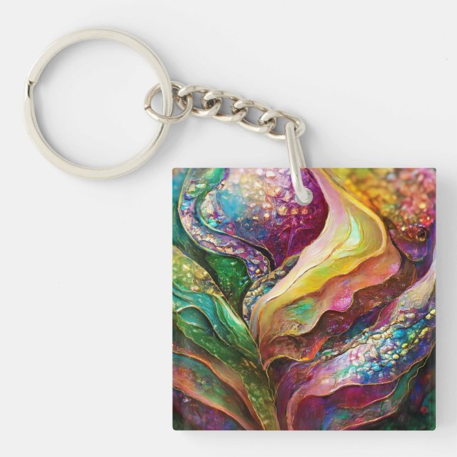 ABSTRACT COMPOSITION  KEYCHAIN (Front)