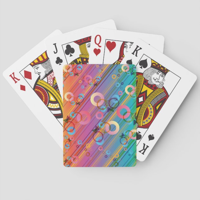 Abstract Composition Poker Cards (Back)