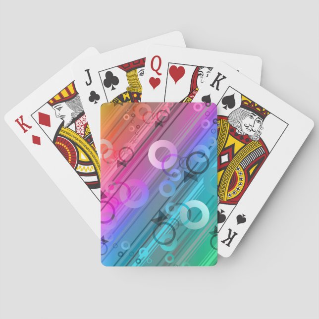 Abstract Composition Poker Cards (Back)