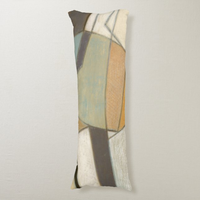 Abstract Composition with Muted Colors Body Pillow (Front Vertical)