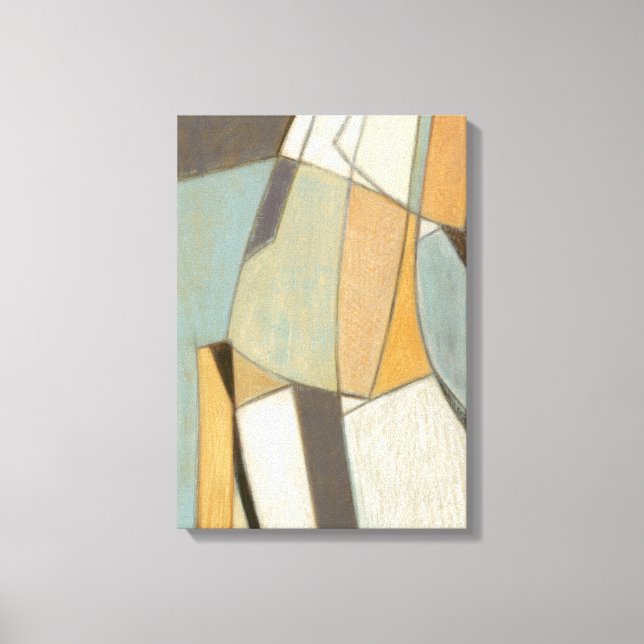 Abstract Composition with Muted Colors Canvas Print (Front)