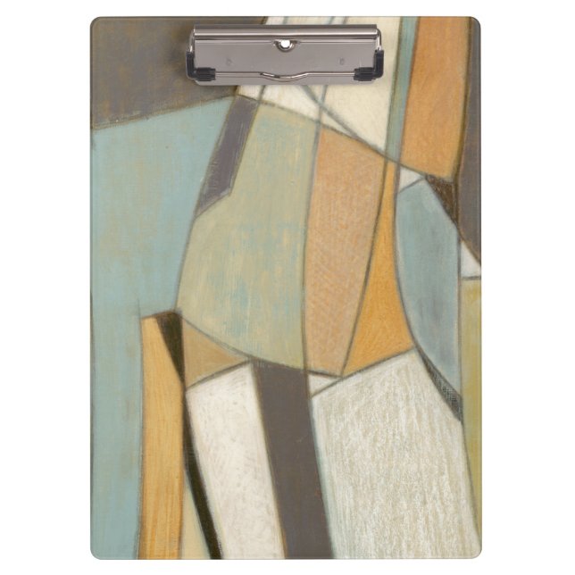 Abstract Composition with Muted Colors Clipboard (Front)
