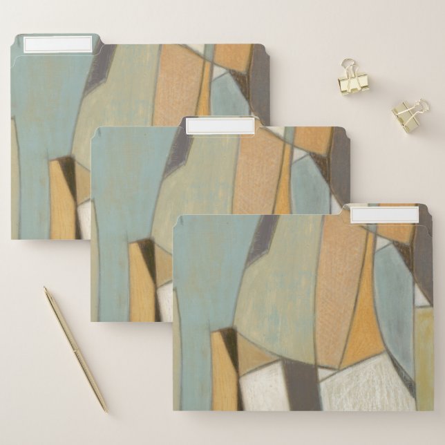 Abstract Composition with Muted Colors File Folder (Set)
