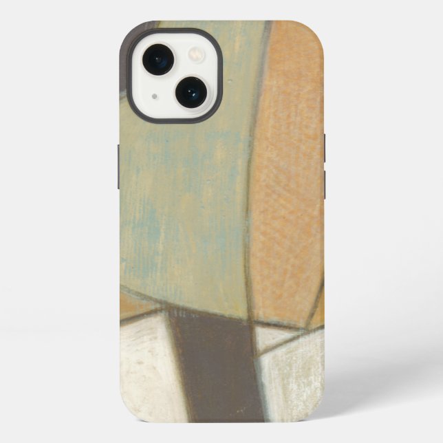 Abstract Composition with Muted Colors Iphone Case (Back)