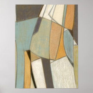 Abstract Composition with Muted Colors Poster