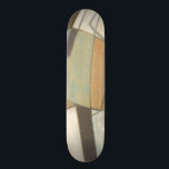 Abstract Composition with Muted Colors Skateboard Deck<br><div class="desc">The muted colors of this Norman Wyatt composition harkens back to abstract works by Piet Mondrian. While the paints used are toned down,  their the colors together speak loudly and call attention to the piece. Purchase your copy today!</div>