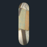 Abstract Composition with Muted Colors Skateboard Deck<br><div class="desc">The muted colors of this Norman Wyatt composition harkens back to abstract works by Piet Mondrian. While the paints used are toned down,  their the colors together speak loudly and call attention to the piece. Purchase your copy today!</div>
