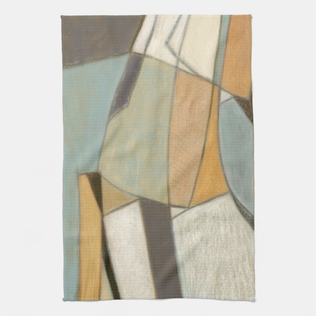 Abstract Composition with Muted Colors Towel (Vertical)