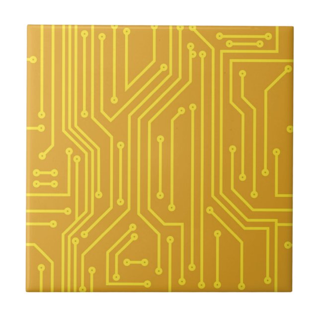 Abstract computer equipment ceramic tile (Front)