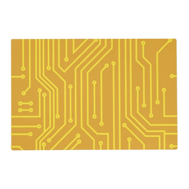 Abstract computer equipment placemat (Front)