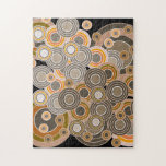 Abstract Concentric Circles Pattern Jigsaw Puzzle at Zazzle