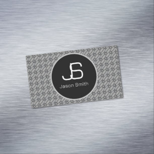 Abstract concrete pattern business card magnet