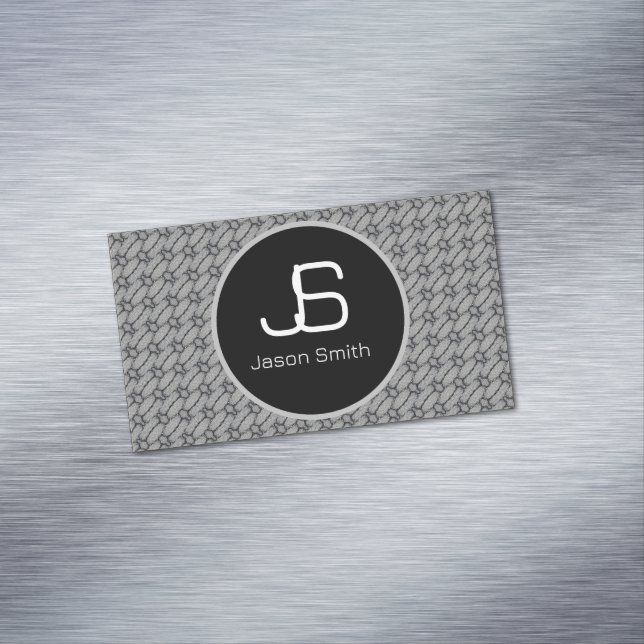 Abstract concrete pattern business card magnet (In Situ)
