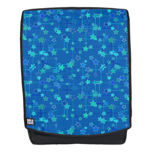Abstract Constellation of Stars Cobalt Blue Backpack