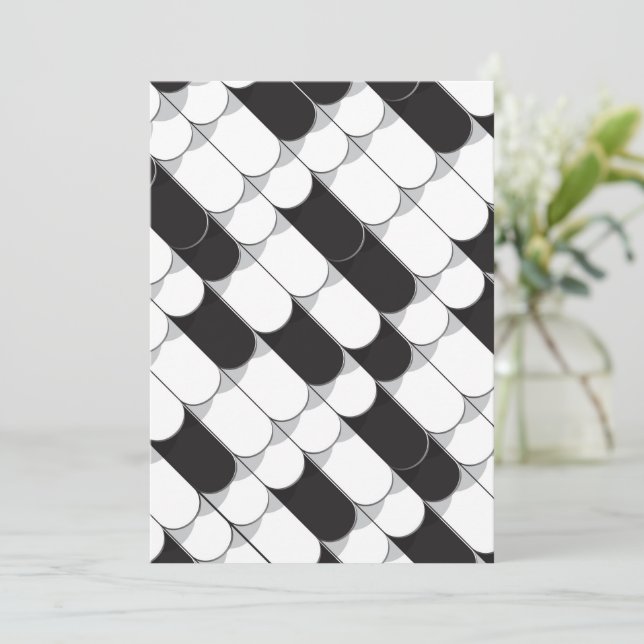 Abstract Construction (tiles) Thank You Card (Standing Front)