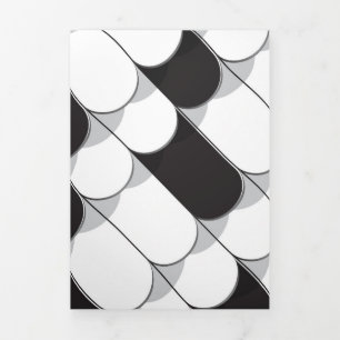 Abstract Construction (tiles) Tri-Fold Holiday Card