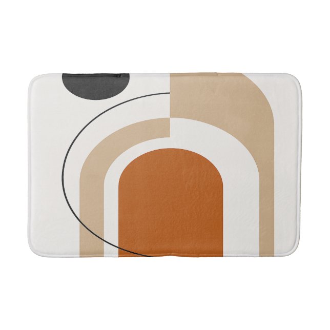 Abstract Contemporary  Bath Mat (Front)