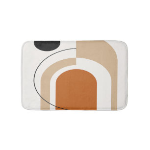 Abstract Contemporary Bath Mat