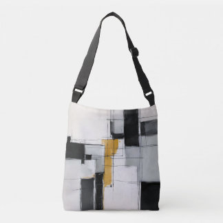 Abstract, Contemporary Black And Gold Art Tote Bag