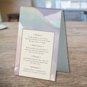Abstract Contemporary Elegant Retirement Party Table Tent