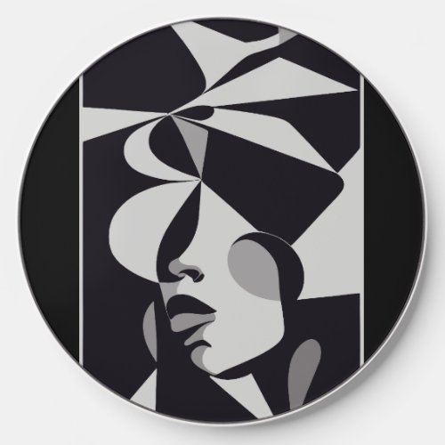 Abstract Contemporary Modern Goddess Wireless Charger