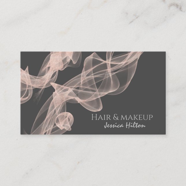 Abstract contemporary rose gold glitter   business card (Front)