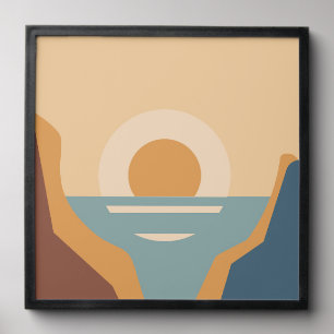 Abstract contemporary set peel and stick photo tile