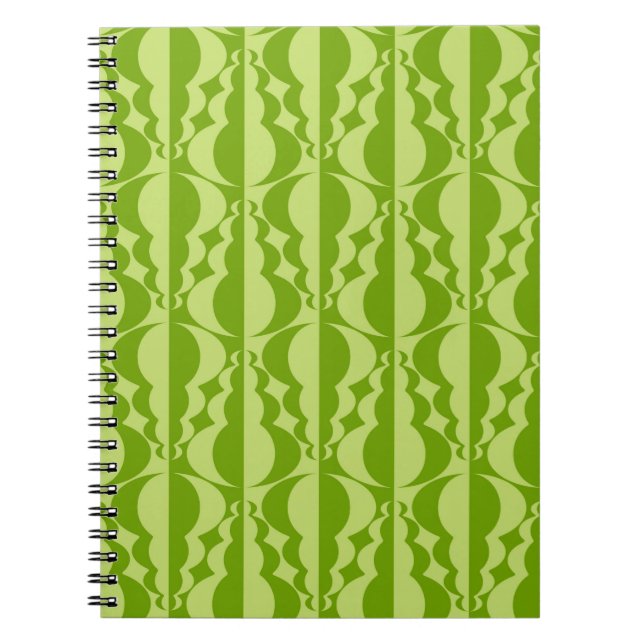 Abstract contrasting patterns. Flat,  simple geome Notebook (Front)