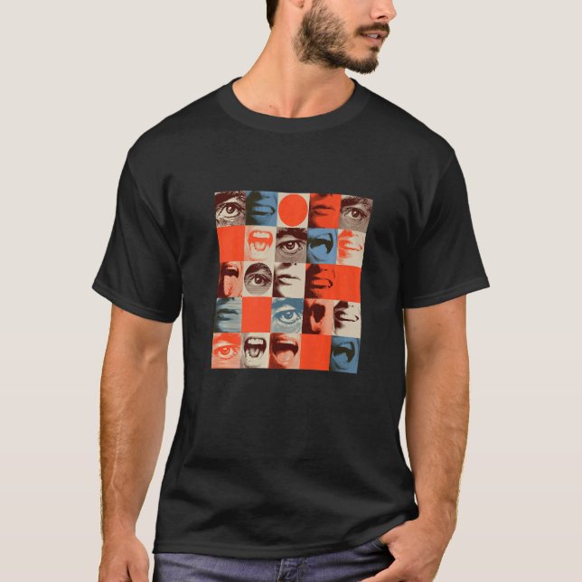 Abstract  Cool Face Expression  Graphic Designs T-Shirt (Front)