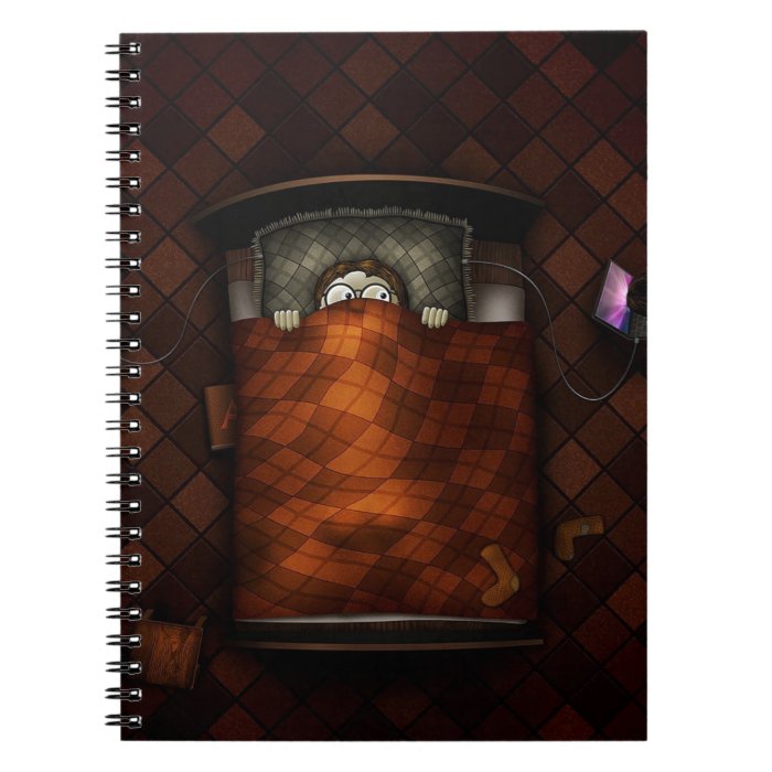 Abstract Cool Scary Bedtime Boy Journal