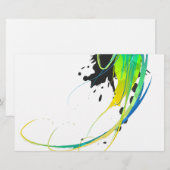 Abstract cool waters Paint Splatters (Front/Back)