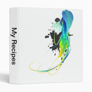 Abstract cool waters Paint Splatters Binder