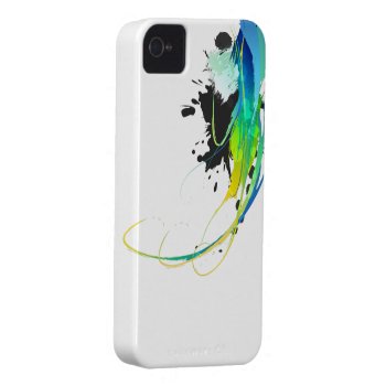 Abstract Cool Waters Paint Splatters Iphone 4 Case by UTeezSF at Zazzle