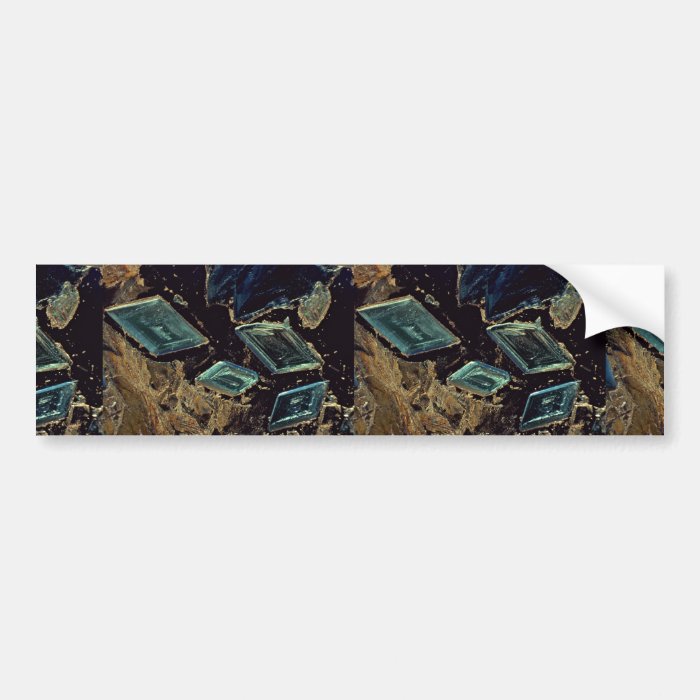 Abstract Copper sulphate crystals Bumper Sticker