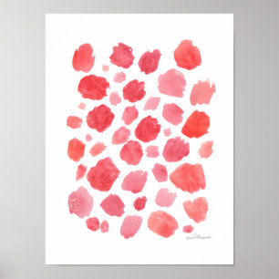 Abstract Coral Poster