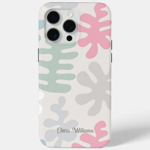 Abstract Coral Reef Shapes iPhone 15 Pro Max Case