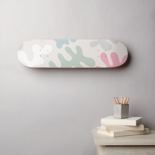 Abstract Coral Reef Shapes Skateboard