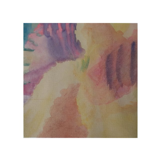 Abstract Coral Reef Wood Wall Art (Front)