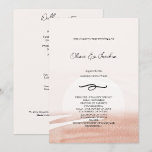 Abstract Coral Watercolor Hand-painted Program