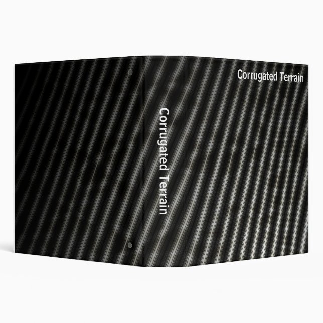 Abstract - Corrugated Terrain (1.5in) 3 Ring Binder (Background)