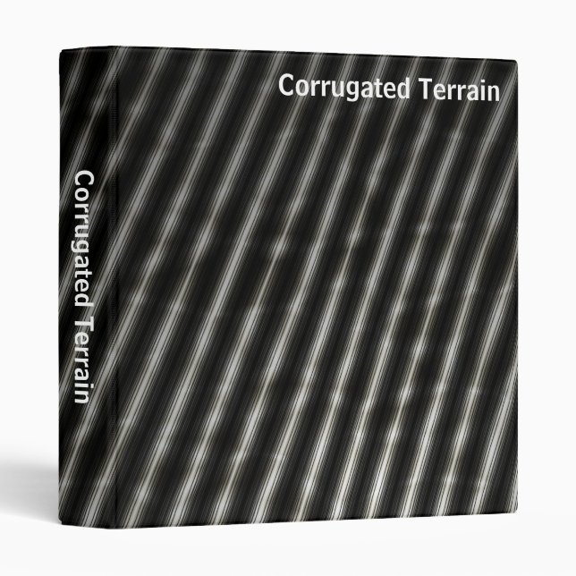 Abstract - Corrugated Terrain (1in) 3 Ring Binder (Front/Spine)