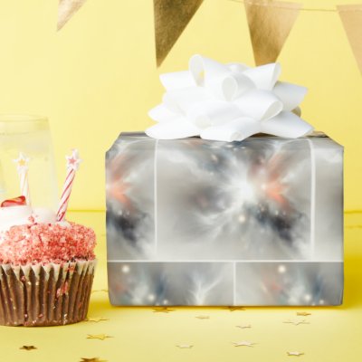 Abstract Cosmic Burst Wrapping Paper