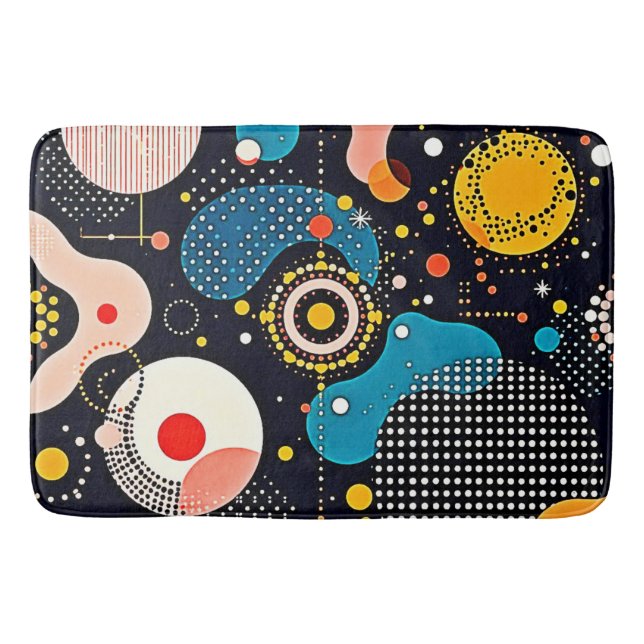 Abstract Cosmic Dance Bath Mat (Front)