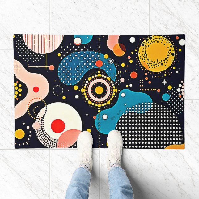 Abstract Cosmic Dance Doormat (Indoor)