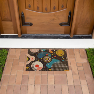 Abstract Cosmic Dance Fiber Doormat