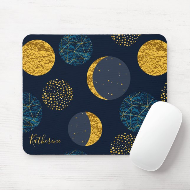 Abstract Cosmic Pattern Personalized Mouse Pad (With Mouse)