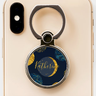 Abstract Cosmic Pattern Personalized Phone Ring Stand